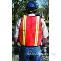 Gilet de sécurité avec bande réfléchissante citron vert / argent